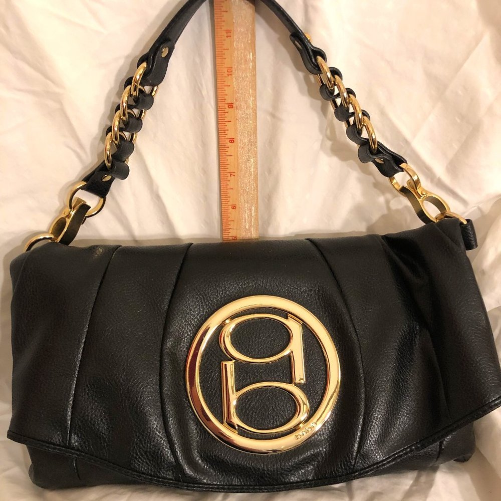 bebe Black Leather Purse